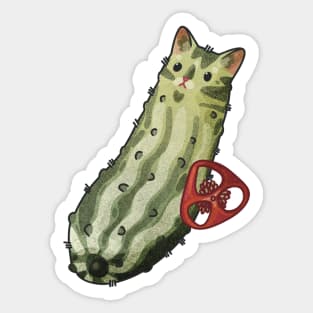 Spicy Cat Pickle Sticker